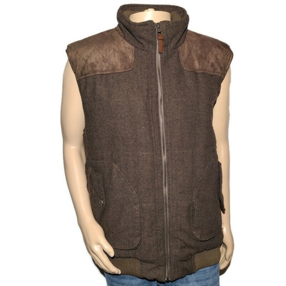 MEN'S Size XL B. SOCIETY WOOL BLEND Vest